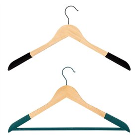 5five - cintre en bois avec un revêtement velours