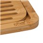 5five - planche à découper pain avec accessoires bambou 50x13cm