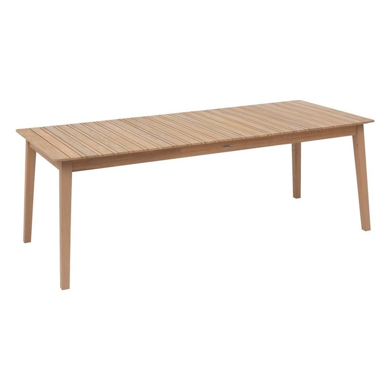 Hespéride - Table de Jardin Rectangulaire Tiwi Beige - 10 Places - Acacia - Mobilier d'Extérieur pour Terrasse Balcon Patio