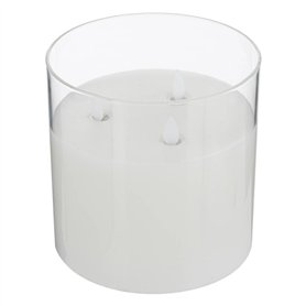 Atmosphera - Bougie LED Sena en verre D15cm