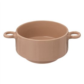 Secret de Gourmet Bol rétro en céramique couleur chair 51 cl