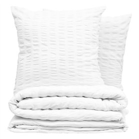 Atmosphera - Parure de lit irhia 240x220cm Blanc