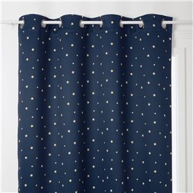 Atmosphera - Rideau Enfant occultant Espace 135x260cm Bleu foncé