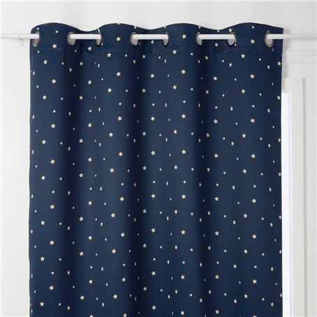 Atmosphera - Rideau Enfant occultant Espace 135x260cm Bleu foncé