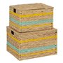 Atmosphera - Lot de 2 Malles Gerda l40 46cm Beige