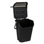 5five - poubelle de tri 37l en plastique noir