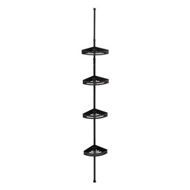5 five simply smart 5five - étagère de Douche télescopique Rectangle Noir blackalu