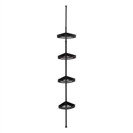 5 five simply smart 5five - étagère de Douche télescopique Rectangle Noir blackalu