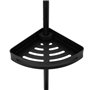 5 five simply smart 5five - étagère de Douche télescopique Rectangle Noir blackalu