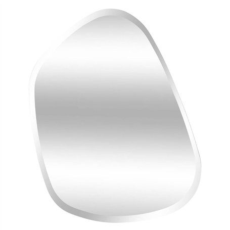 Atmosphera - Miroir Organique bisauté Aidan 68x50cm Argent