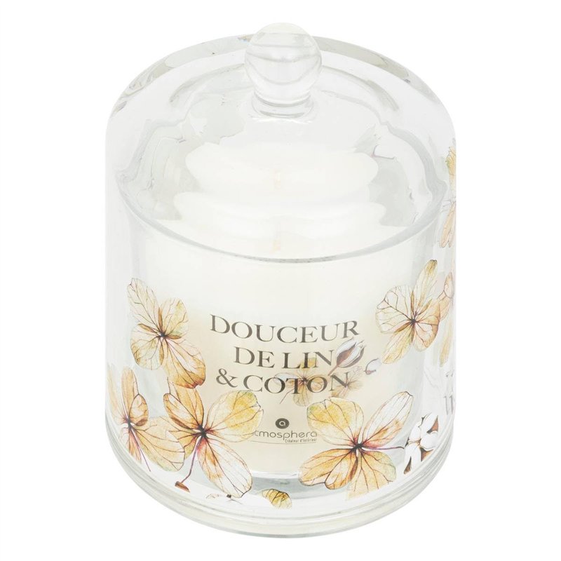 Atmosphera - Bougie parfumée cloche oudy 240g douceur de lin