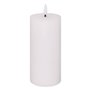 Atmosphera - Bougie ronde à led molia h18cm blanc