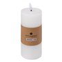 Atmosphera - Bougie ronde à led molia h18cm blanc