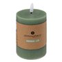 Atmosphera - Bougie ronde à led molia h13cm vert foncé