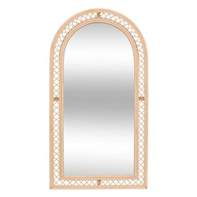 Atmosphera - Miroir Arche Anahi rotin Marron 87x47cm