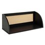 Atmosphera - Etagère Murale Raquel cannage Noir 48x18cm