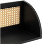 Atmosphera - Etagère Murale Raquel cannage Noir 48x18cm