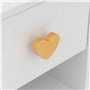 Atmosphera - Table de Chevet Enfant Amour Blanc h40cm
