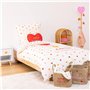 Atmosphera - Table de Chevet Enfant Amour Blanc h40cm