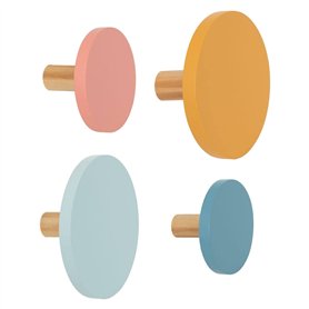Atmosphera - Lot de 4 patères Enfant aisie 9x9cm