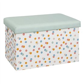 Atmosphera - Pouf pliable enfant enio bleu 57x36cm