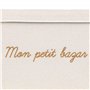 Atmosphera - Coffre de Rangement Enfant Yuma Blanc Bouclette 36x57cm