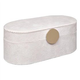 Atmosphera - Boîte à bijoux enya velours beige l255cm