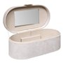 Atmosphera - Boîte à bijoux enya velours beige l255cm