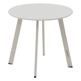Hespéride - Table d appoint de Jardin Ronde saona Argile 50 x 45cm en Acier