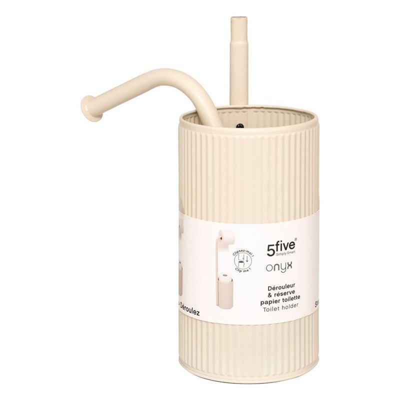 Image secondaire de 5five - dérouleur Onyx avec réserve Papier Toilette Lin