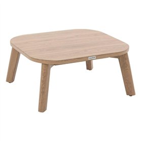 Hespéride - Table Basse de Jardin Rectangulaire Manissa Marron - 60 x 55 x 28 cm - Aluminium Traité Epoxy Antirouille