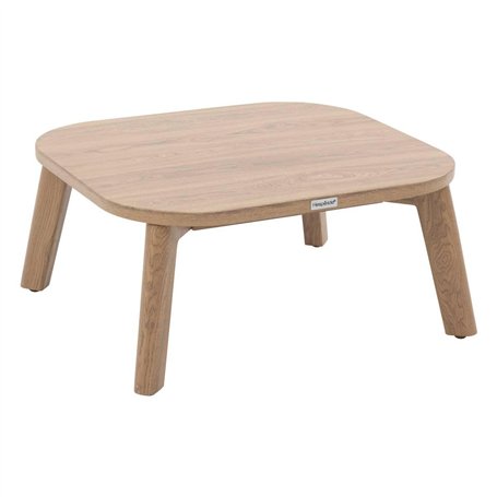 Hespéride - Table Basse de Jardin Rectangulaire Manissa Marron - 60 x 55 x 28 cm - Aluminium Traité Epoxy Antirouille