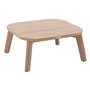 Hespéride - Table Basse de Jardin Rectangulaire Manissa Marron - 60 x 55 x 28 cm - Aluminium Traité Epoxy Antirouille