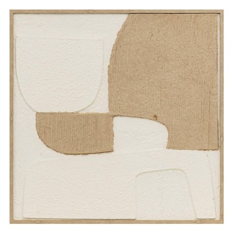 Atmosphera - Déco mural 3d amari beige 70x70cm