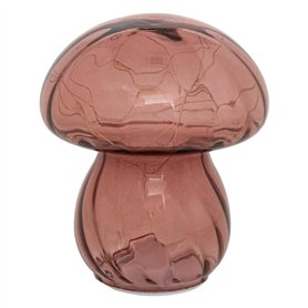 Atmosphera - Lampe à poser led malu rose antique h15cm