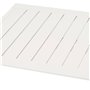 Hespéride - Table d'appoint Carrée Allure Blanc - 44 x 44 x 55 cm - Aluminium Traité Epoxy Antirouille