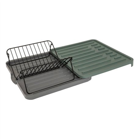 5five - égouttoir néo avec rack extensible vert