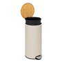 5five - Poubelle Couvercle Bambou 30l Modern Color Beige