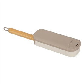 5five - brosse à textile avec manche en bambou gris 7,3x4cm