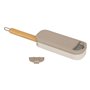 5five - brosse à textile avec manche en bambou gris 7,3x4cm