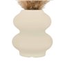 Atmosphera - Composition Florale avec Vase Glen Vase en céramique Blanc h42cm