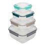 5five - lot de 4 boîtes kliccaré en plastique