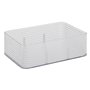 5five - organisateur plastor 3 compartiments gris 22,5x15,3cm
