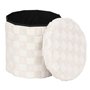 Atmosphera - Pouf pli Rond tufte pasti BLC