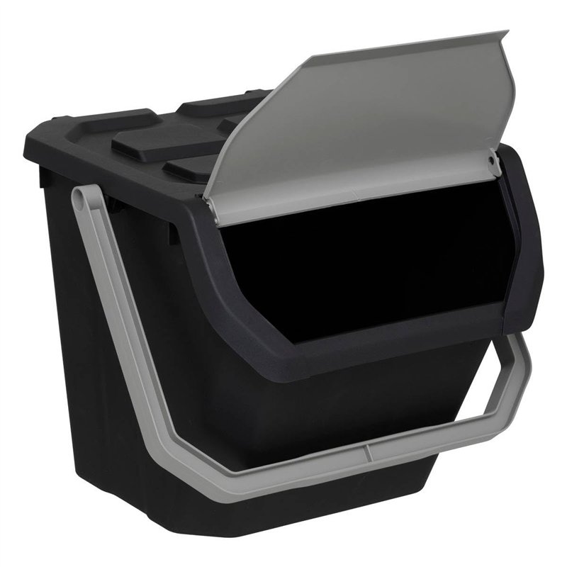 Image secondaire de 5five - Poubelle de tri 24l en Plastique Noir