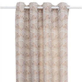 Atmosphera - Rideau mizani Jacquard Lin 135x260cm