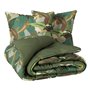 Atmosphera - Parure de lit 3 pièces Renata Percale de Coton Vert 240x220cm