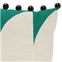 Atmosphera - Coussin brodé malakite Vert cèdre 30x30cm