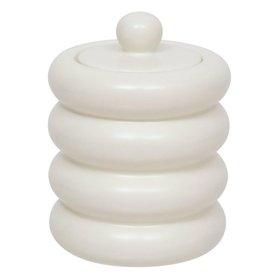 Atmosphera - Boîte déco Mike céramique Blanc 14,711,2cm