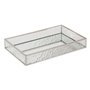 Atmosphera - 2 plateaux effet miroir ania argent 28x17x4cm